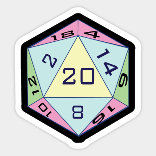 D 20 Sticker